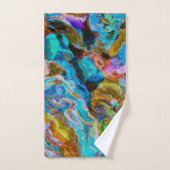 Abstracte wereld bad handdoek (Handdoek)