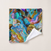 Abstracte wereld bad handdoek (Wasdoekje)