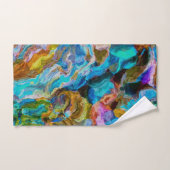 Abstracte wereld bad handdoek (Handdoek)
