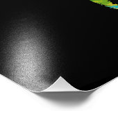 abstracte wereld foto afdruk (Hoek)