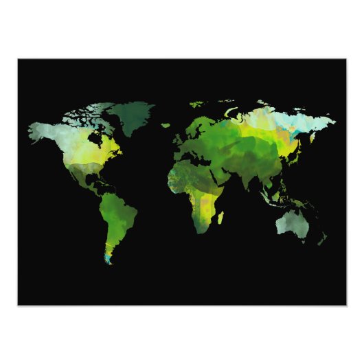 abstracte wereld foto afdruk (Voorkant)