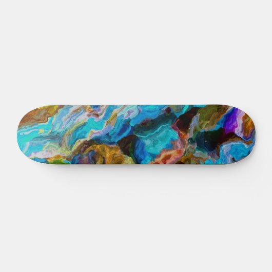 Abstracte wereld persoonlijk skateboard (Horizontaal)
