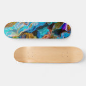 Abstracte wereld persoonlijk skateboard (Horizontaal)