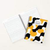 Abstracte Wervel Aangepaste Spiraal Notebook Notitieboek (Binnen)