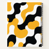 Abstracte Wervel Aangepaste Spiraal Notebook Notitieboek (Achterkant)