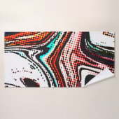 Abstracte wervelachtergrond. Vloeibare verftextuur Badhanddoek (Badhanddoek)