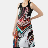 Abstracte wervelachtergrond. Vloeibare verftextuur Schort (Insitu)