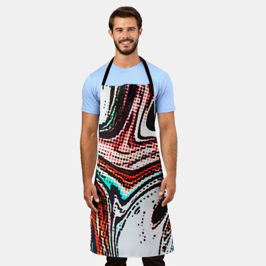 Abstracte wervelachtergrond. Vloeibare verftextuur Schort (Gedragen)