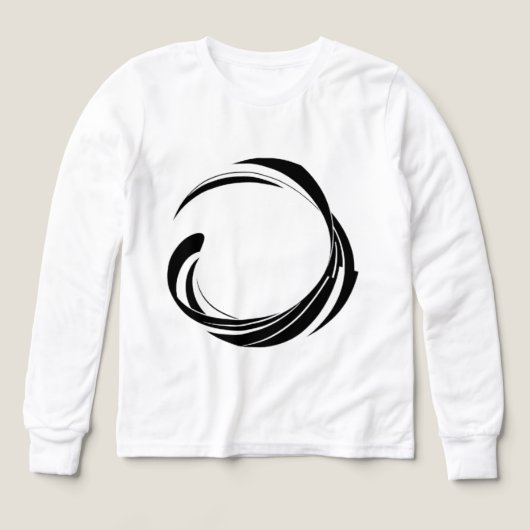 Abstracte Wervelende Cirkel Ontwerp – gebogen ring (Voorkant)