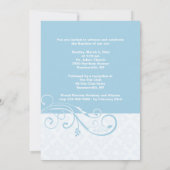 Abstracte Wervelende Foto Religieuze Uitnodiging (Achterkant)