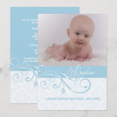 Abstracte Wervelende Foto Religieuze Uitnodiging (Voorkant / Achterkant)