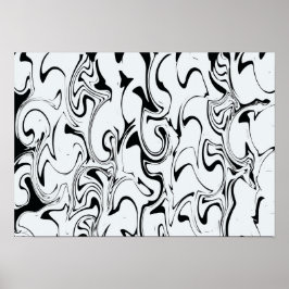 Abstracte Wervelende Kunst Poster