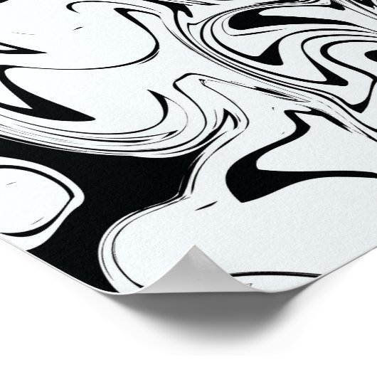 Abstracte Wervelende Kunst Poster (Hoek)