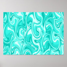 Abstracte Wervelende Kunst Poster
