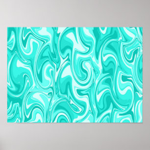 Abstracte Wervelende Kunst Poster