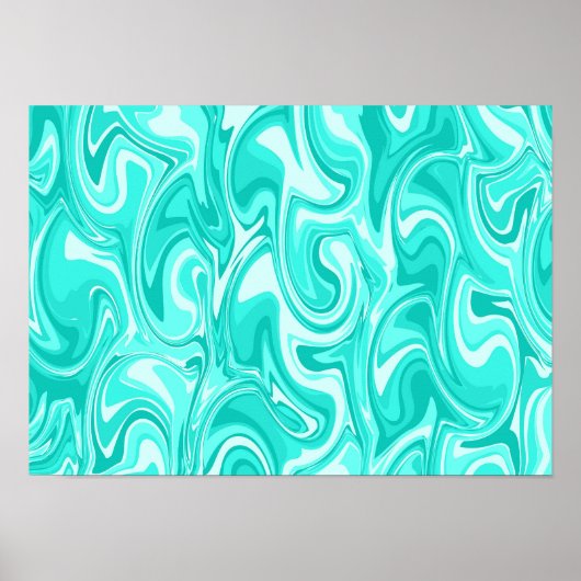 Abstracte Wervelende Kunst Poster (Voorkant)