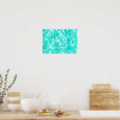 Abstracte Wervelende Kunst Poster (Keuken)