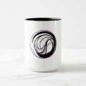 Abstracte wervelende Mok – modern minimalistisch d (Midden)