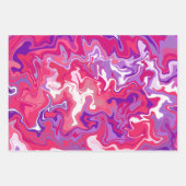 Abstracte werveling van levendige kleuren inpakpapier vel (Voorkant 3)