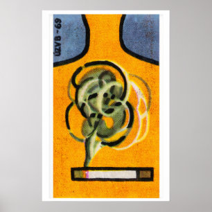 Abstracte Wervelingen Luciferdoosje Kunstprint, Ho Poster