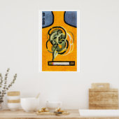 Abstracte Wervelingen Luciferdoosje Kunstprint, Ho Poster (Keuken)