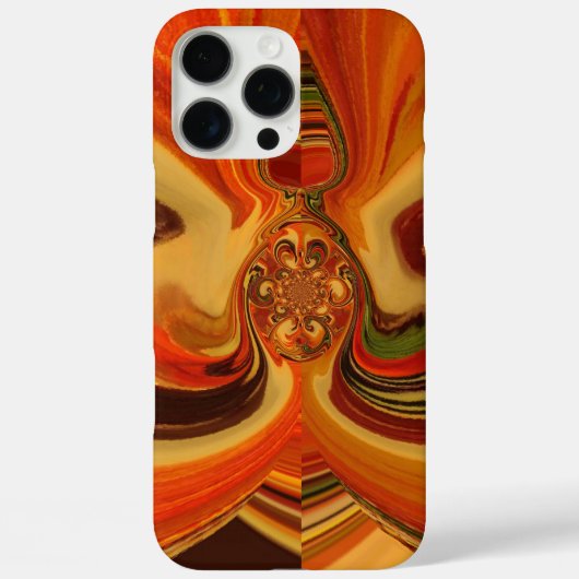 Abstracte wervelingen met Teardrop Center Art Prin Case-Mate iPhone Case (Achterkant)