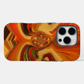 Abstracte wervelingen met Teardrop Center Art Prin Case-Mate iPhone Case (Achterkant (horizontaal))