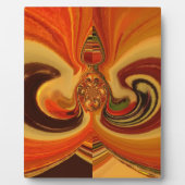 Abstracte wervelingen met Teardrop Center Art Prin Fotoplaat (Voorkant)