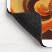 Abstracte wervelingen met Teardrop Center Art Prin Muismat (Hoek)