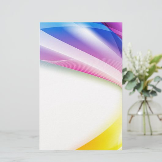 Abstracte wervelkolom 1 briefpapier (Staand voorkant)