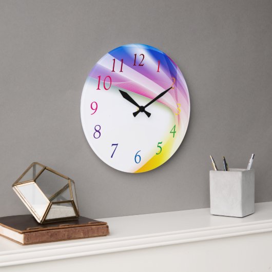 Abstracte wervelkolom 1 grote klok (Kantoor)