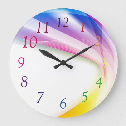 Abstracte wervelkolom 1 grote klok (Voorkant)