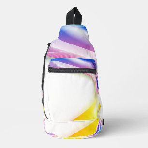 Abstracte wervelkolom 1 sling bag