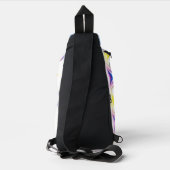 Abstracte wervelkolom 1 sling bag (Achterkant)
