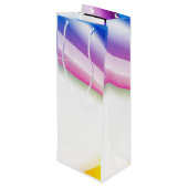 Abstracte wervelkolom 1 wijn cadeautas (Achterkant Gekanteld)