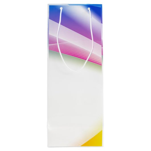 Abstracte wervelkolom 1 wijn cadeautas (Achterkant)