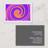 Abstracte wervelkolom 250816 - 01c (grens) visitekaartje (Voorkant / Achterkant)