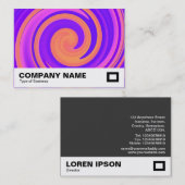 Abstracte wervelkolom 250816 - 01c visitekaartje (Voorkant / Achterkant)