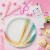 Abstracte wervelkolom 2 papieren bordje (Feest)