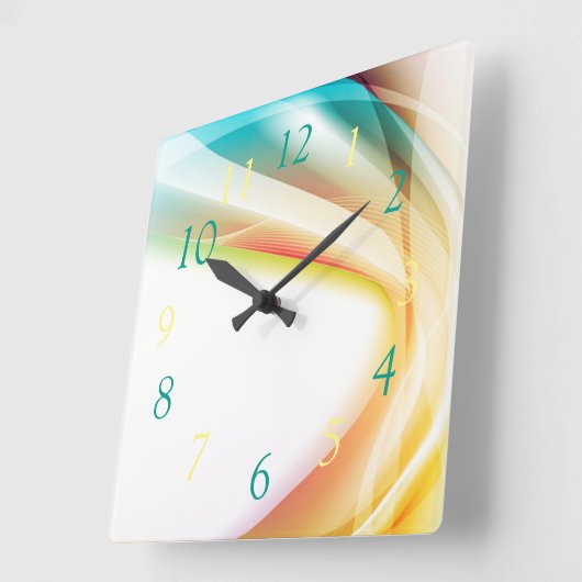 Abstracte wervelkolom 2 vierkante klok (Hoek)