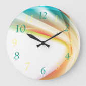 Abstracte wervelkolom 2 vierkante klok (Voorkant)