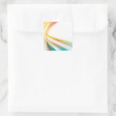 Abstracte wervelkolom 2 vierkante sticker (Tas)