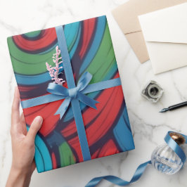 Abstracte wervelkolom cadeaupapier