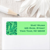 Abstracte wervelkolom etiket (Insitu)