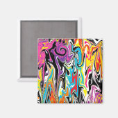 Abstracte wervelkolom magneet (Voorkant / Achterkant)