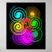 Abstracte wervelkolom poster (Voorkant)
