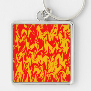 Abstracte wervelkolom sleutelhanger