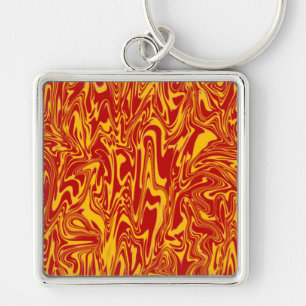 Abstracte wervelkolom sleutelhanger