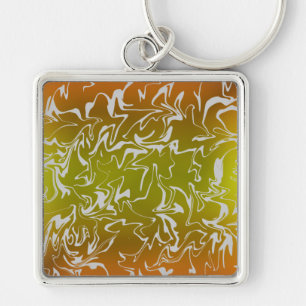 Abstracte wervelkolom sleutelhanger