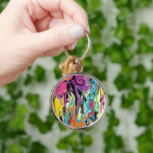 Abstracte wervelkolom sleutelhanger (Hand)